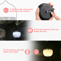 1 x RAW Customer Returns Solar Lantern for Outdoor Hanging, Pack of 2 Solar Lantern for Outdoor Ball IP65 Waterproof, Bonsery Solar Lamps for Outdoor Garden Path Balcony Porch Wall Decoration Original Design - RRP €28.79