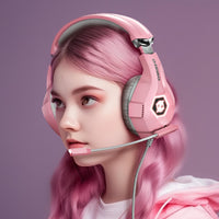 1 x RAW Customer Returns Ozeino Gaming Headset with Microphone 3D Surround Sound Headphones Noise Canceling RGB Light - RRP €27.49