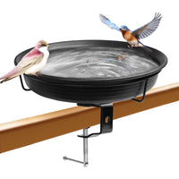 1 x RAW Customer Returns MERYSAN bird bath, bird bath balcony large balcony railing garden modern bird bath, bird bath large frost-proof winterproof bird bath hanging for balcony railing A  - RRP €19.99