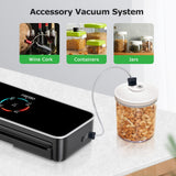 1 x RAW Customer Returns FRESKO Food Vacuum Sealer, Automatic Vacuum Sealer with Dry and Wet Mode, Powerful Suction, with 10 Vacuum Bags V3  - RRP €54.08