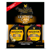 1 x RAW Customer Returns Maddox Detail - Leather Care Kit 500ml Leather and Skin Cleaner and Conditioner Includes Microfiber Car Upholstery Cleaner Kit. - RRP €26.5