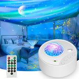 1 x RAW Customer Returns ibell LED starry sky projector, northern lights projector night light starry sky lamp with 14 light modes white noise timer, galaxy star projector children adults gift for room decoration - RRP €28.34