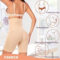 1 x RAW Customer Returns YARRCO Tummy Control Underpants Women s Shapewear Girdle Pants High Waist Figure-Shaping Underwear Leggings Girdle Pants Black Beige, 2XL  - RRP €31.25