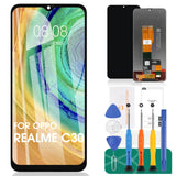 1 x RAW Customer Returns For OPPO Realme C30 LCD Display for OPPO Realme C33 Replacement Screen RMX3581 RMX3624 Touch Screen Digitizer Assembly Repair Kits Black, Without Frame  - RRP €12.0