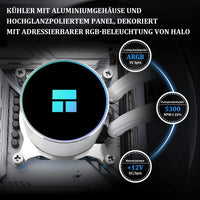 1 x RAW Customer Returns Thermalright FM280 SCENIC V2, Water Chiller, 280 Series White Cooling Specifications, 2 x 140mm PWM Fans, S-FDB V2.0 Bearings, Suitable for AMD AM4, INTEL LGA1700 1150 1151 1200 2066 - RRP €63.76