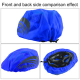 6 x Brand New Rakiuty Reflective Bicycle Rain Cover, Bicycle Helmet Rain Cover, Bicycle Helmet Cover, Wind and Waterproof Helmet Cover, Dustproof Helmet Rain Cover, Helmet Cover, for All Helmets Blue  - RRP €216.0