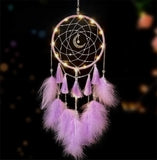 1 x RAW Customer Returns Dream Catcher with Handmade LED Light, Dream Catcher, Boho, Home Decor, Chic Decor, Home Decor, Gift for Apartment, Bedroom, Room Decor - RRP €22.8