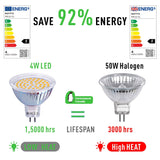 1 x RAW Customer Returns ROTTYI GU5.3 MR16 LED 4W Lamp 12V, 50 Watt Replaced, 3000K Warm White 36 Beam Angle LED Spot MR16, 400 Lm AC DC 12 Volt LED Bulb, Not Dimmable, Pack of 6 - RRP €18.99