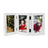 3 x Brand New Samdola 3 picture frames 10x15 picture frame collage white with hinge triple folding frame, gift for mother, girlfriend - RRP €57.45