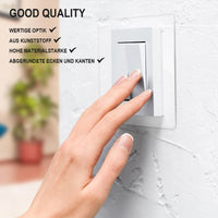 1 x RAW Customer Returns Beekeg 6 Pack Light Switch Protector, Light Switch Wall Protector, Socket and Light Switch Protector, Cover for Any Range of - RRP €21.6