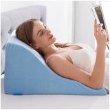 1 x RAW Customer Returns NOFFA reading pillow for bed and sofa - memory foam wedge pillow - ergonomic backrest pillow - perfect for back support while relaxing, playing games, reading or watching TV - RRP €82.99