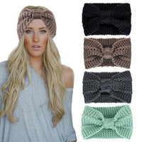 9 x Brand New LAEMILIA Headband Hairband Women Wool Knitted Elastic Ear Cover Turban Scarf Wrap Headwrap Gray  - RRP €116.82