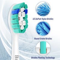 1 x RAW Customer Returns BrightDeal replacement brushes for Philips Sonicare - toothbrush attachments replacement brushes compatible with Sonicare HealthyWhite, FlexCare, EasyClean electric toothbrush, pack of 8 white - RRP €14.99