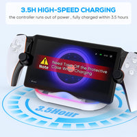 1 x RAW Customer Returns FASTSNAIL Charging Station for PS Portal Remote Player, PSP Accessories Compatible with Playstation Portal Remote Player, Stand for PS5 Portable - RRP €23.18