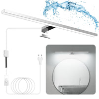 1 x RAW Customer Returns Hommie LED mirror light bathroom, 60CM mirror light with switch 15W 1200Lm 6000K neutral white mirror lamp bathroom 230V, mirror lamps mirror bathroom cabinet, IP44 waterproof bathroom mirror light - RRP €40.99