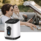 1 x RAW Customer Returns Creliver 2 in 1 Portable Oxygen Concentrator, 1-4 L min Adjustable 90 High Concentration Oxygen Maker Rod with Anion Function, Timer Function for Car, Home and Travel Use - RRP €302.51