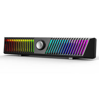 1 x RAW Customer Returns HiFi Computer Speakers, Desktop Bluetooth Computer Sound Bar, Colorful RGB with Stereo Subwoofer, USB Powered - RRP €33.99