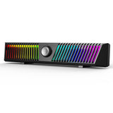 1 x RAW Customer Returns HiFi Computer Speakers, Desktop Bluetooth Computer Sound Bar, Colorful RGB with Stereo Subwoofer, USB Powered - RRP €33.99