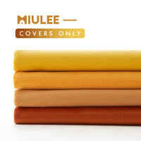 1 x RAW Customer Returns MIULEE velvet cushion cover 45 x 45 cm cushion cover orange series set of 4 sofa cushions velvet cushions decorative throw pillows couch cushions decorative cushions color gradient cover sofa cushion cover - RRP €23.96