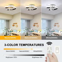 1 x RAW Customer Returns Toolight LED ceiling light dimmable 27W 3050LM, modern ceiling lamp dimmable with remote control 3000-6500K, acrylic ceiling light for kitchen, living room, bedroom, bathroom, hallway, 24cm - RRP €27.99