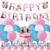 2 x Brand New Frozen Birthday Decorations, 44pcs Frozee Birthday Decorations, Frozen Birthday Party Decorations Frozen Balloons Frozen Party Birthday Decorations Happy Birthday Banner Girls Party Decorations - RRP €38.4