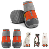 10 x Brand New Pollen Dog Shoes Paw Protection Anti-Slip Sole, Pack of 4 Breathable Dog Boots with Reflective Straps, Shoes for Dogs, Velcro Snow Shoes for Dogs Outdoor Sports - RRP €180.7