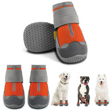 8 x Brand New Pollen Dog Shoes Paw Protection Anti-Slip Sole, Pack of 4 Breathable Dog Boots with Reflective Straps, Shoes for Dogs, Velcro Snow Shoes for Dogs Outdoor Sports - RRP €144.48