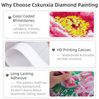 14 x Brand New Cskunxia 4 Pack DIY 5D Diamond Painting Pictures Diamond Painting Full Drill Diamond Painting for Adults and Children, Decoration for Home Wall 30 40 cm  - RRP €285.6