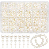 1 x RAW Customer Returns Dotilili Glass Beads Beige Pearls for Jewelry Making 4 6 8 10mm Beads with Hole for Crafting, 1890 Pieces Mother of Pearl Beads for Bracelets Necklace Jewelry Making Craft Decor - RRP €10.07