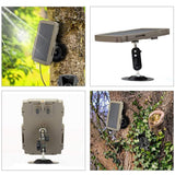 1 x RAW Customer Returns Lixada Trail Camera Solar Panel Kit 3000mAh 6V-12V Rechargeable with 360 Rotatable Holder and 10ft Cable, Solar Charger for Hunting Camera - RRP €27.99