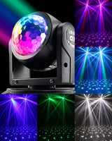 1 x RAW Customer Returns Moving Head Stage Light 36W, Double-Sided Party Light 4in1 RGBW LEDs Disco Light Remote Control DJ Light, DMX512 14 18CH, 540 X-Axis 270 Y-Axis Rotation, Solid Case, Suitable for All Occasions - RRP €92.74