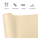 1 x RAW Customer Returns Bocguy Leather Repair Kit Artificial Leather Self-Adhesive, 60 x 120 cm Leather Patches Self-Adhesive Artificial Leather Repair Kit, for Office Chair Headboards Sofa, Beige - RRP €25.78