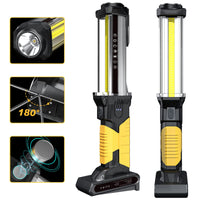 1 x RAW Customer Returns WARSUN LED Work Light Rechargeable Workshop Lamp Torch 1500 Lumens COB Inspection Lights Worklight Hand Lamp with Hook for Car Inspection Light Emergency Pack of 1  - RRP €38.98