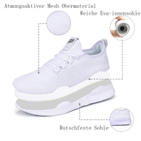 1 x RAW Customer Returns GHFKKB Running Shoes Men s Sneakers Jogging Shoes Lightweight Sneakers Tennis Shoes Fitness Training Shoes Breathable Sports Shoes Walking Shoes White 46 - RRP €37.99