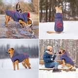 1 x Brand New Idepet Windproof Dog Coat, Pet Dog Winter Warm Jacket Vest Outdoor Cotton Dog Hoodie Outfit Clothing for Small Medium Dogs Cats - RRP €28.07