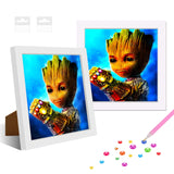 5 x Brand New NAIMOER Cartoon Diamond Painting Kits with Frame, Framed Cartoon Diamond Painting for Kids Adults, 5D Anime Diamond Painting Adults Mosaic Craft for Home Decor 8x8inch - RRP €102.0