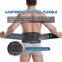 1 x RAW Customer Returns Paskyee Lower Back Support Belt for Men and Women with 6 Bars - Back Brace for Scoliosis Sciatica Pain Relief - RRP €19.99