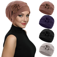 1 x RAW Customer Returns XEPST 4 Pieces Chemotherapy Turban Cap for Women, Oncology Caps for Women, Cancer Cap for Hair Loss, Women s Head Scarf - RRP €19.54