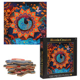 5 x Brand New MEDOYOH Peacock Puzzle 1000 Pieces for Adults, Square Puzzle 61CM 24.02in 2mm Cardboard Puzzle, Family Puzzle Classic Anti-Stress Puzzles Difficult Puzzles for Adults Children 14  - RRP €63.9