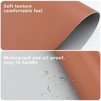 1 x Brand New Bekecidi Leather Placemats and Coasters, Reversible Leather Placemats, Waterproof Placemats, Non-Slip Washable Placemats,Nail Art Placemats - RRP €20.4