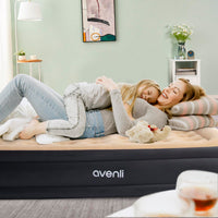 1 x RAW Customer Returns RAPTAVIS Queen Air Bed Self-Inflating Air Mattress, Guest Bed with Built-in Pump, 203 x 157 x 47cm - RRP €80.66