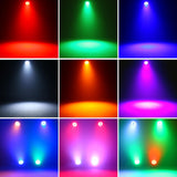 1 x RAW Customer Returns PUZILOZA Waterproof LED Par RGBWA UV 6IN1 LED, 18 LED Par Spotlights with DMX 6 10CH Strobe Disco Light Effects, Stage Light Spotlight for Bar, Church, Club, Concert, Outdoor Party - RRP €135.99