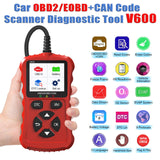 1 x RAW Customer Returns Car OBD2 Scanner Code Reader, OBDII Automatic Diagnostic Tool for Car Code Reader OBD EOBD Diagnostic Error Memory Reading Error Reader for all OBD II Protocol Cars, Bright Red - RRP €26.99