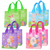 1 x Brand New Pack of 8 Easter egg hunt bags with handles, Easter bags for filling, reusable Easter gift bags, Easter bags, multifunctional Easter bags, gift bags, presents, party accessories - RRP €14.11