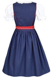 1 x RAW Customer Returns Isar-Trachten Girls Dirndl with Blouse Marine, BLUE Marine , 158 - RRP €56.17