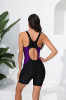 1 x RAW Customer Returns Halcurt Swimsuit Women Sport with Cups One Piece Swimsuits U Neck Swimwear Swimsuit XL - RRP €37.3