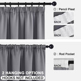 1 x RAW Customer Returns DWCN Thick thermal curtains, blackout curtains with ruffle tape with curtain ties, 200 x 140 cm height x width , grey, set of 2 - RRP €34.27