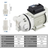 1 x RAW Customer Returns Mxmoonant 220V AC Multi-fluid diaphragm pump, 25 Psi, 1.7 Bar, 400W, 40 Lpm min, Self-priming, Push Button Start Stop, for Diesel, Oil, Urea, Beverages - RRP €172.18