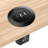 1 x RAW Customer Returns Simpeak 45W USB built-in socket, 3-port USB built-in socket charger, table socket USB hub desk accessories compatible with iPhone iPad Huawei Xiaomi Samsung, black - RRP €29.99