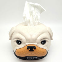 1 x RAW Customer Returns Funny tissue box tissue box tissue dispenser cosmetic tissue box for kitchen bathroom bedroom 18 x 16 x 14 cm Bobby The Dog - RRP €10.07